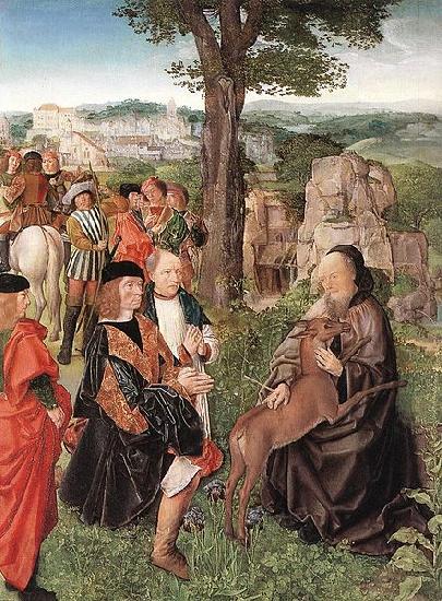 Master of Saint Giles St Gilles and the Hind Germany oil painting art